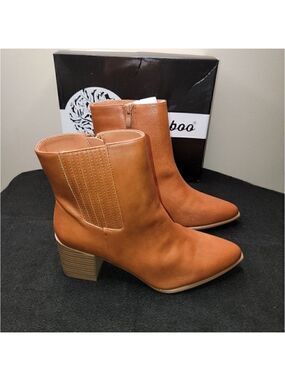 NEW Weeboo Sabrina Ankle Boot Tan Size 7.5